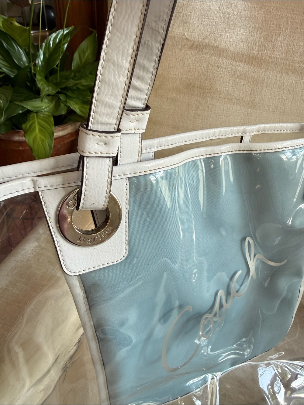 Rare Coach F16594 clear tote - Picture 4 of 16